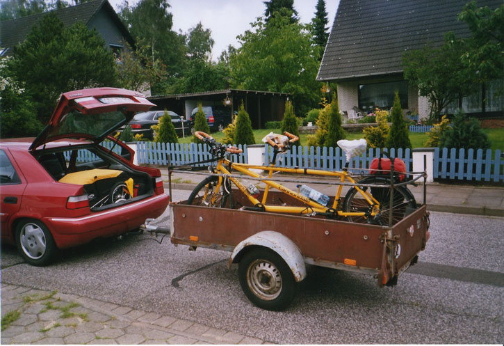 Tandem auf H&auml;nger;